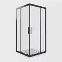 Душевой уголок Good Door COFE CR-80-C-B стекло прозрачное/профиль черный