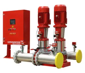 Напорная установка для систем водного пожаротушения Grundfos Hydro M×-A 1/1 CR 20-1-0