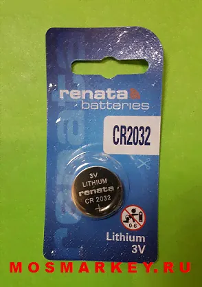 RENATA CR 2032(батарейка литиевая), Швейцария-0