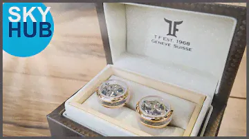 Мужские запонки TF Est. 1968 Tourbillon / желтое золото / № 0001!!!