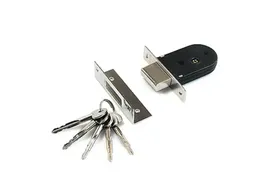Врезной замок Apecs 90-K-CR хром
