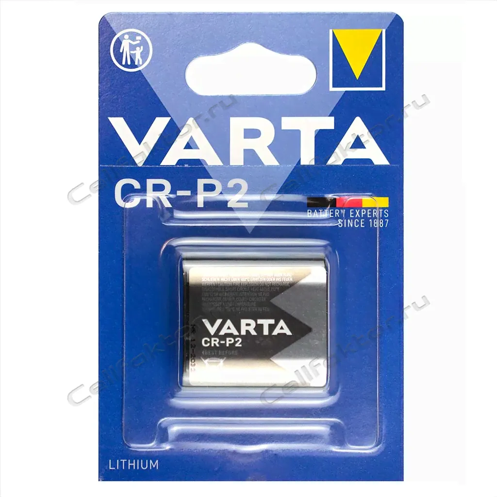 Батарейка литиевая VARTA CR-P2 BL-1-0