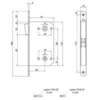 Защелка магнитная Apecs 5300-M-WC-CR (хром)