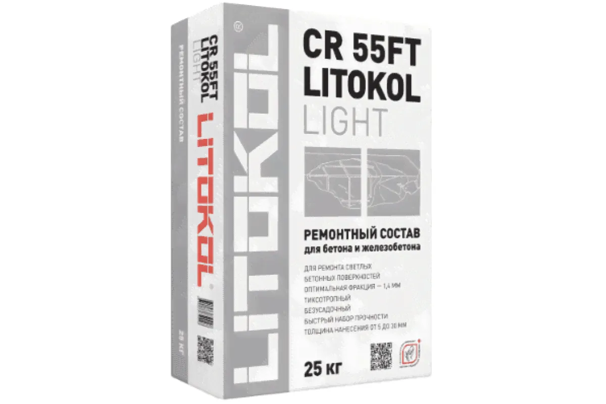 Ремонтный состав Litokol CR 55FT Light 25кг-0
