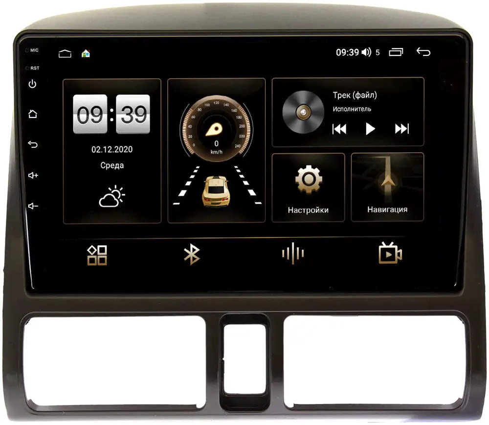 Штатная магнитола Honda CR-V II 2001-2006 LeTrun 3792-9204 на Android 10 (4/64, DSP, QLed) С оптическим выходом