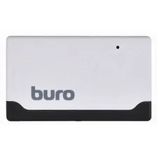 Картридер внешний Buro BU-CR-2102 белый USB2.0 CF/SD/microSD/MS/MMC