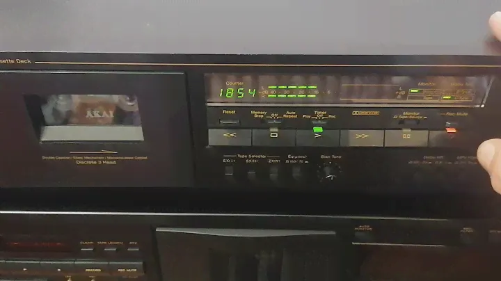 проверка записи на кассетной деке nakamichi cr 30