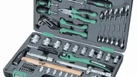 Набор инструментов, 1/2", Cr-V, S2, усиленный кейс, 58 предм.// Stels