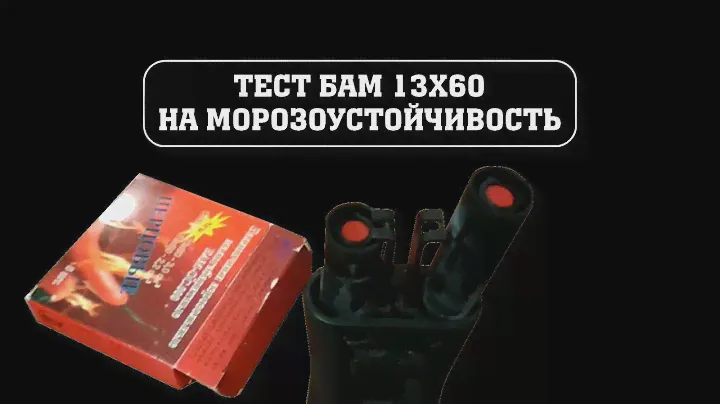 Тест БАМ 13х60 на морозоустойчивость