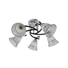 Люстра классическая 12259/5MR+CR+BK WT+CL ЭкономСвет