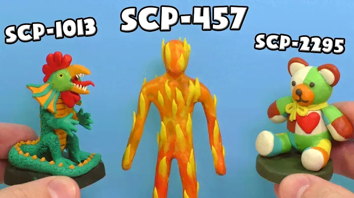 Горящий человек SCP-457, Куролиск SCP-1013 и Медведь SCP-2295 - Лепим из пластилина