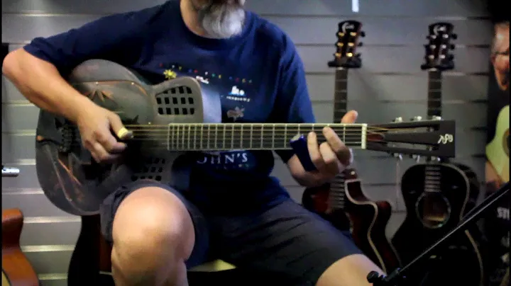Sound Test! Chitarra Resofonica Tricone Baton Rouge RR71TC/14-CR Copper Rust