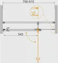 Душевая дверь Cezares Valvola 80x195 VALVOLA-B-1-80-C-Cr