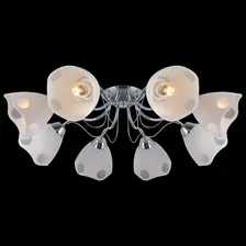 Потолочная люстра Illumico IL0017-8CSQ-79 CR для гостиной площадью до 64 кв.м., в стиле модерн + комплект лампочек в подарок