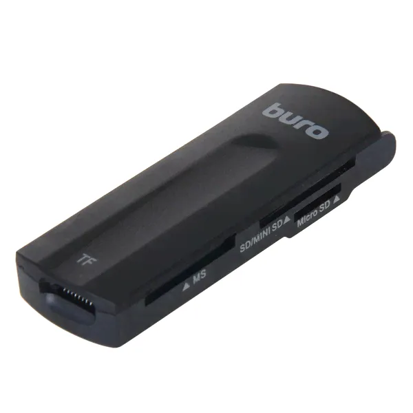 Устройство для чтения карт памяти Buro BU-CR-108 USB 2.0 (черный)-0