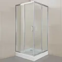 Душевой уголок BelBagno Uno 80 стекло текстурное UNO-195-A-2-80-P-Cr