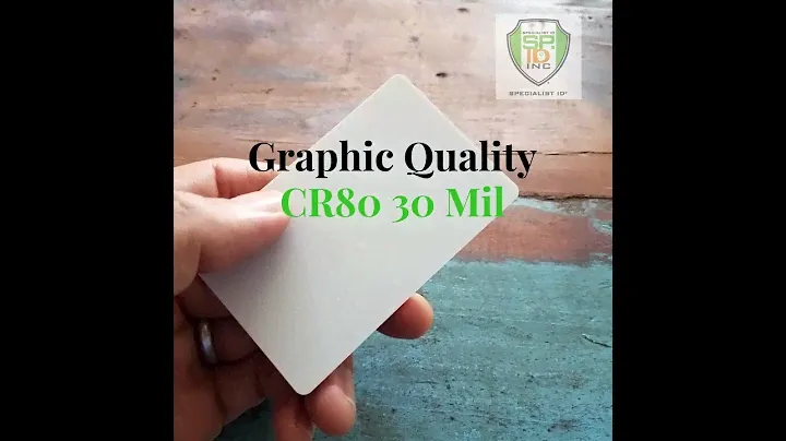 SPID-9630 Premium Blank PVC Cards for ID Badge Printers - Graphic Quality White Plastic CR80 30 Mil