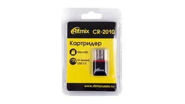 Картридер микро RITMIX CR-2010 black , USB 2.0 - MicroSD,