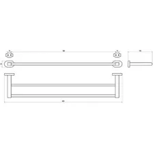 Полотенцедержатель RAVAK CHROME CR 320.00 66см X07P193