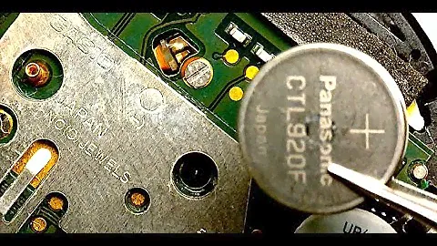 Casio solar watch battery replacement