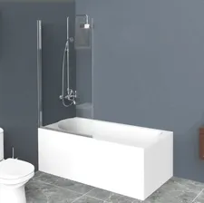 BelBagno Uno UNO-V-1-80/150-C-Cr Шторка на ванну