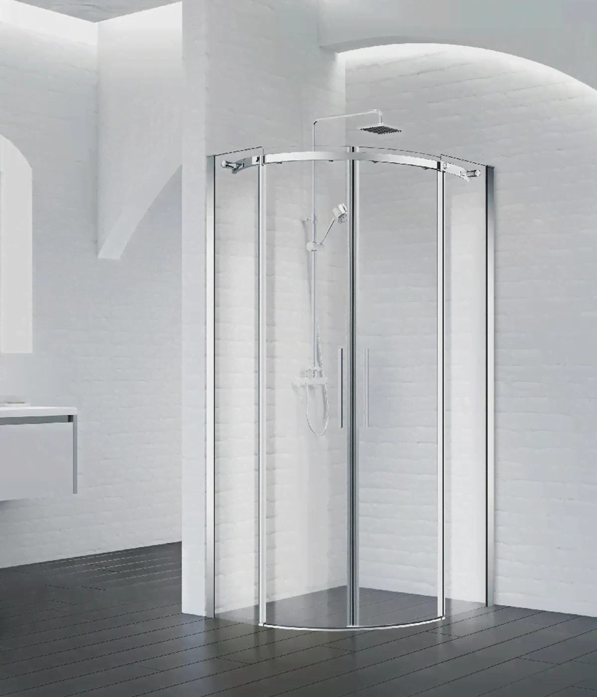 Душевой уголок BelBagno Acqua-R-2-100-C-Cr 100х100-0