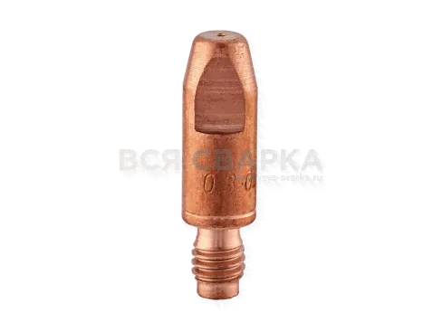 Наконечник к горелке омедненный усиленный M6×28 CU-CR-ZR д. 0.8 (МS) ICU0004-78-0