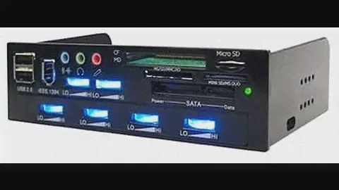 как подключить картридер, install card reader on motherboard