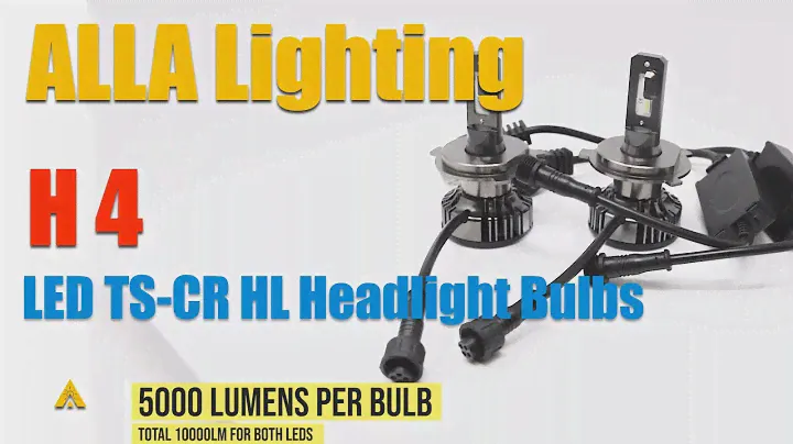 TS-CR HB2 9003 H4 LED Headlights Bulbs for Motorcycles, Cars, 6K White