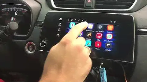 Штатная мультимедиа для Хонда CR-V с установленным компьютером на системе Android 6.1