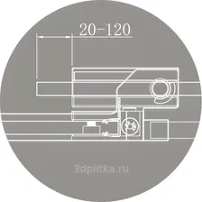 Душевая дверь Cezares Slider SLIDER-B-1-80/90-C-Cr 80/90 стекло прозрачное/хром