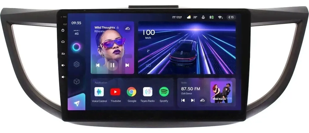 Магнитола для Honda CR-V 2012-2018 (рамка под 10") - Teyes CC3L на Android 10, 8-ядер, CarPlay, 4G SIM-слот-0