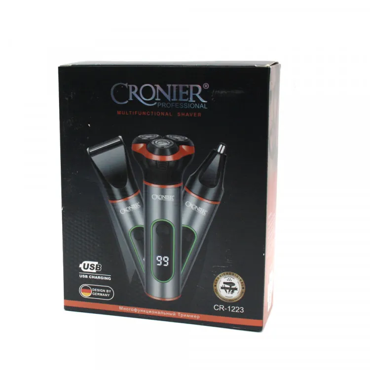 Триммер CR-1223 с дисплеем 3in1 Cronier-0