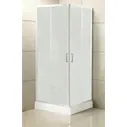 Душевой уголок BelBagno Uno 195-A-2 80х80 рифленый Punto, хром (UNO-195-A-2-80-P-Cr)