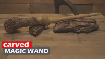 wood carving a magic wand