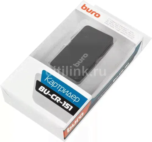 Картридер BURO BU-CR-151 (черный)-0