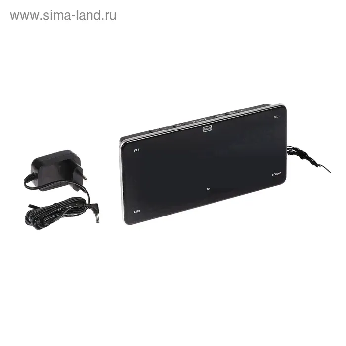 Часы радиобудильник MAX CR-2910, FM, два будильника, дисплей 3", черные