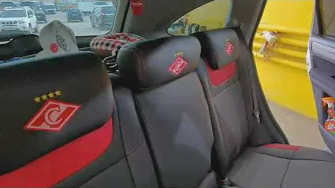Авточехлы Бразерс - Тюнинг для Honda CR-V 3. Итальянская экокожа и логотипы Спартак