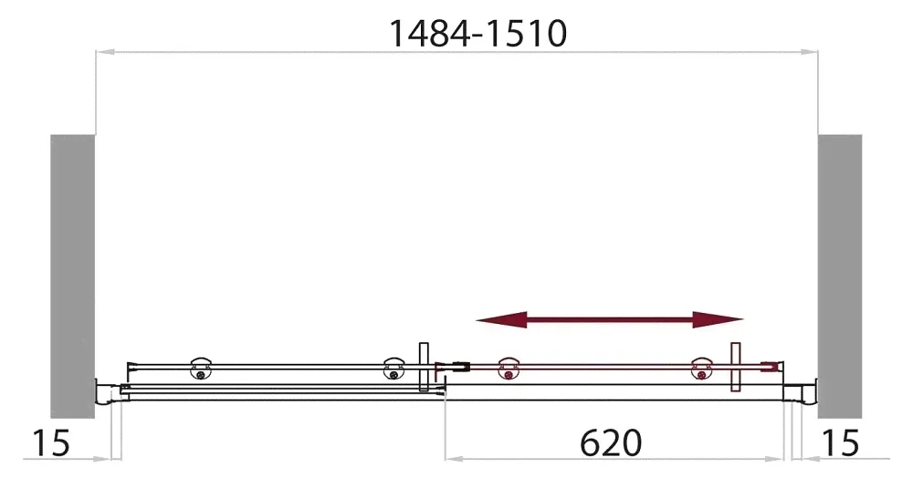Душевая дверь BelBagno Uno UNO-195-BF-1-120-C-Cr 120х195-4