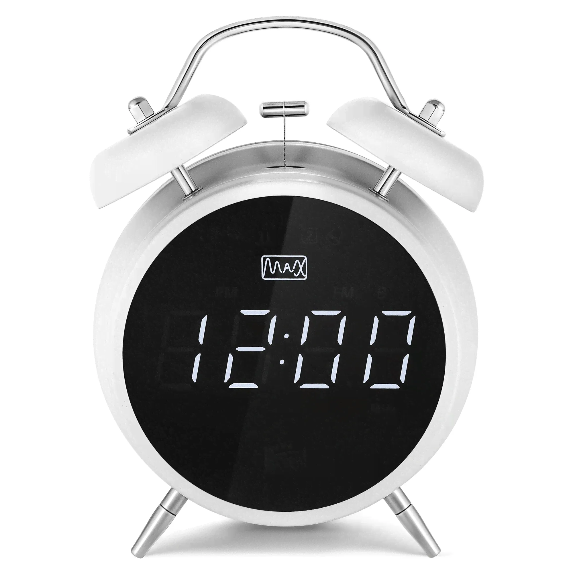 Радио-часы MAX CR-2918 White