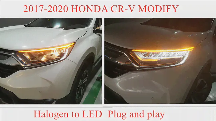 2017-2020 HONDA CR-V Modify from halogen to led, plug and play, car headlight modification at home