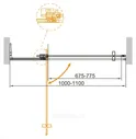 Душевая дверь Cezares Slider SLIDER-B-1-100/110-C-Cr 100/110 стекло прозрачное/хром