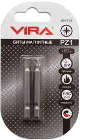 Бита магнитная CR-V PZ1x50мм 2шт. VIRA (554113)