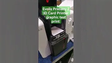 Evolis Primacy 2 ID Card Printer graphic test print #idcard #evolis #head #01617589582