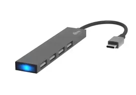 Разветвитель для компьютера Ritmix USB-C/4xUSB-A Metal (CR-4402)