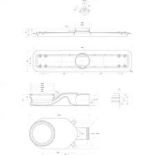 Душевой лоток BELBAGNO LUCE 60 см, BB-LD-LUCE-60-CR