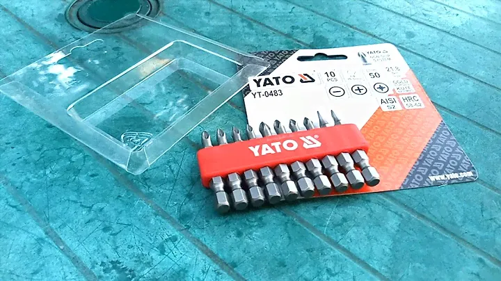 YATO 1/4" (YT-0483) Set of screwdrivers 50 мм Набор отверточных насадок бит 10 шт.