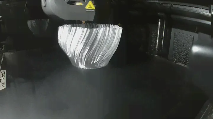 3D-Printing Timelapse: "Yet Another Koch Tealight Holder" with CR-PETG transparent on my Creality K1
