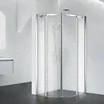 Душевой уголок BelBagno Acqua R-2 100х100 с поддоном, прозрачный, хром (ACQUA-R-2-100-C-Cr, ЛП00186)