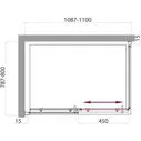   BelBagno UNO (UNO-AH-1-120/90-P-Cr)